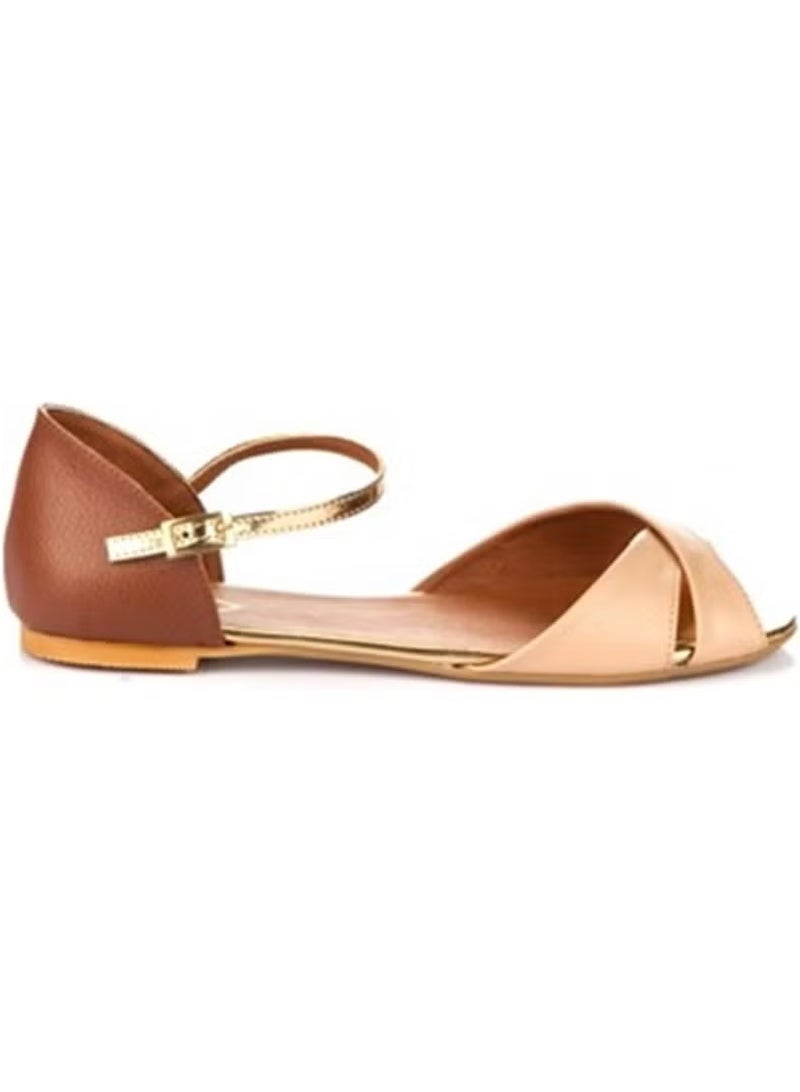Fox Shoes صنادل نسائية Tan/tan K726271909 - Image 1